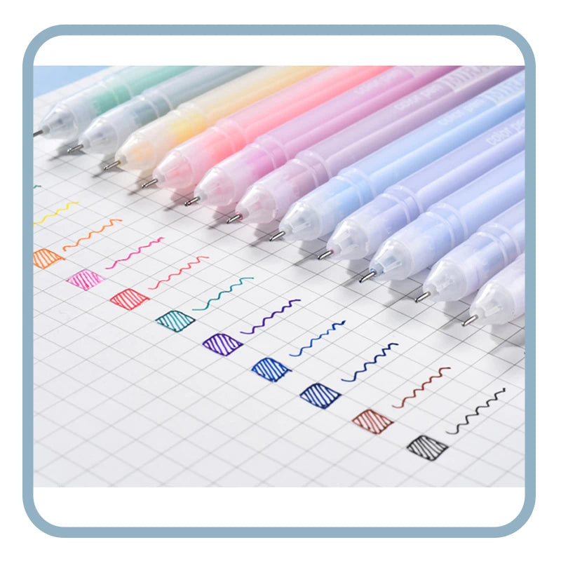 Set Penne Gel Colorate Kawaii per Diario e Scuola