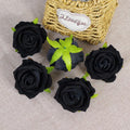 5/10/15/20 pcs 7cm Artificial Rose Flowers Head For Wedding Home Decoration Fake Flowers Rose Head DIY Wreath Supplies