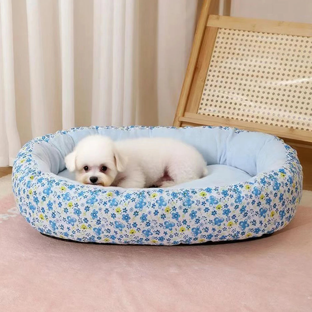 Letto morbido per cani e gatti – Cuccia all‑season in fibra, 4 colori