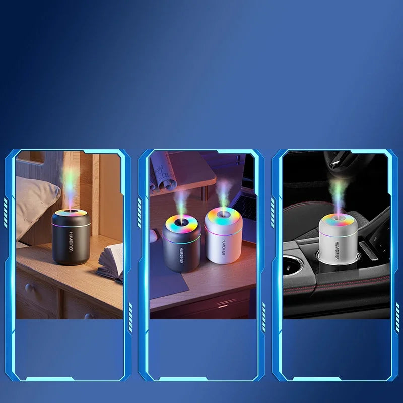 Umidificatore USB Mini da 180 ml con Diffusore di Aromi e Luci LED per Casa e…