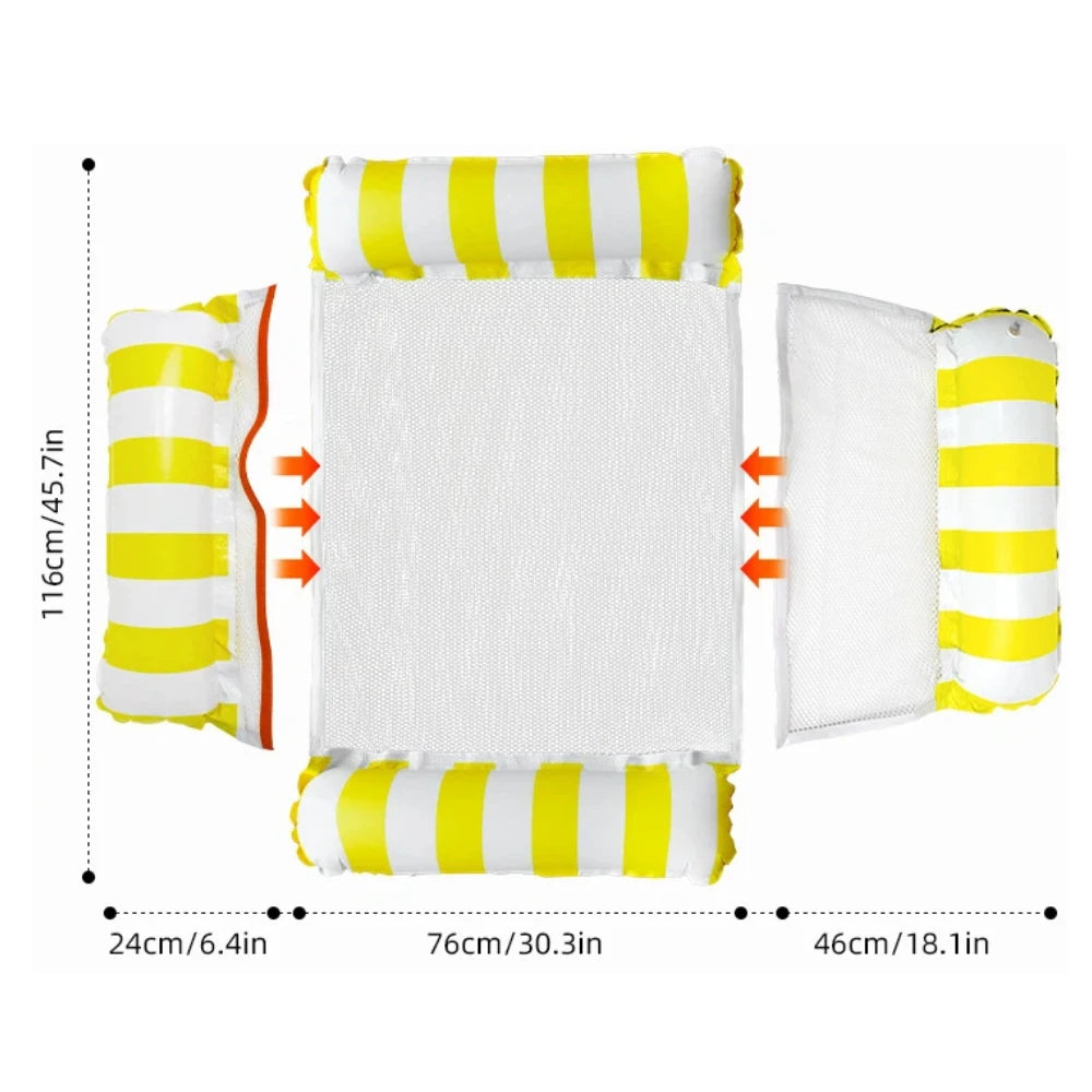 Matelas gonflable pliable pour piscine et mer – fauteuil flottant à…