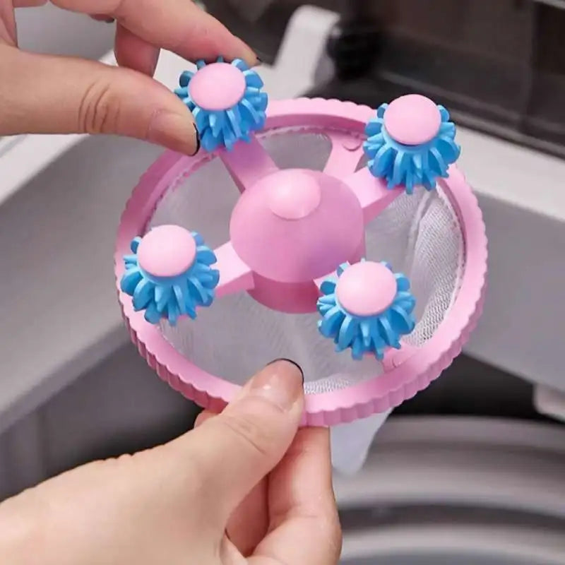 Washing Machine Filter Bag Reusable Net Laundry Ball Floating Lint Hair Catcher Pet Hair Remove Dirt Collection Dedusting Roller