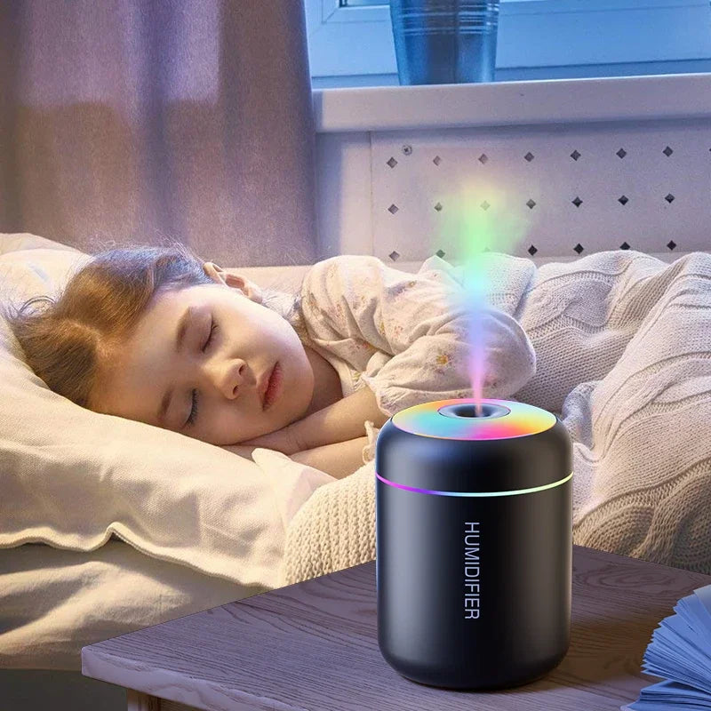 Umidificatore USB Mini da 180 ml con Diffusore di Aromi e Luci LED per Casa e…