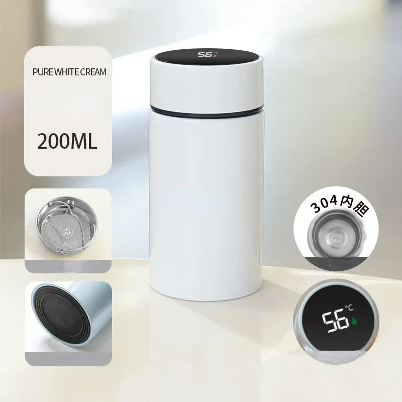 Bottiglia termica in acciaio inox 200 ml – Vacuo doppio strato, anti‑perdita
