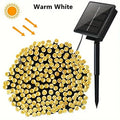 Catena LED solare per esterno – Luci decorative per giardino, Natale e feste