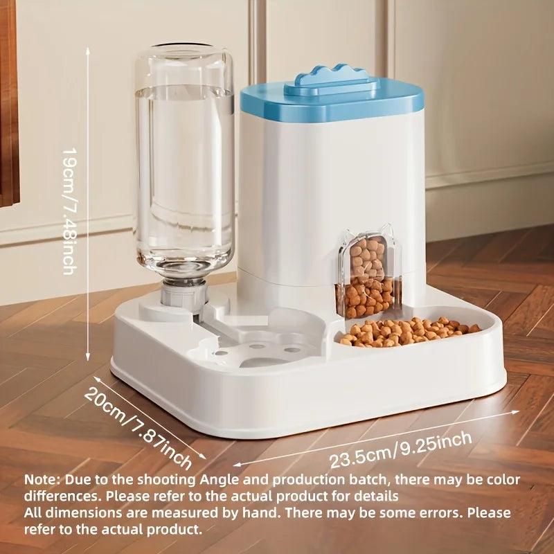Distributore Automatico Acqua e Cibo per Gatti Gravity-Fed 1-Peck