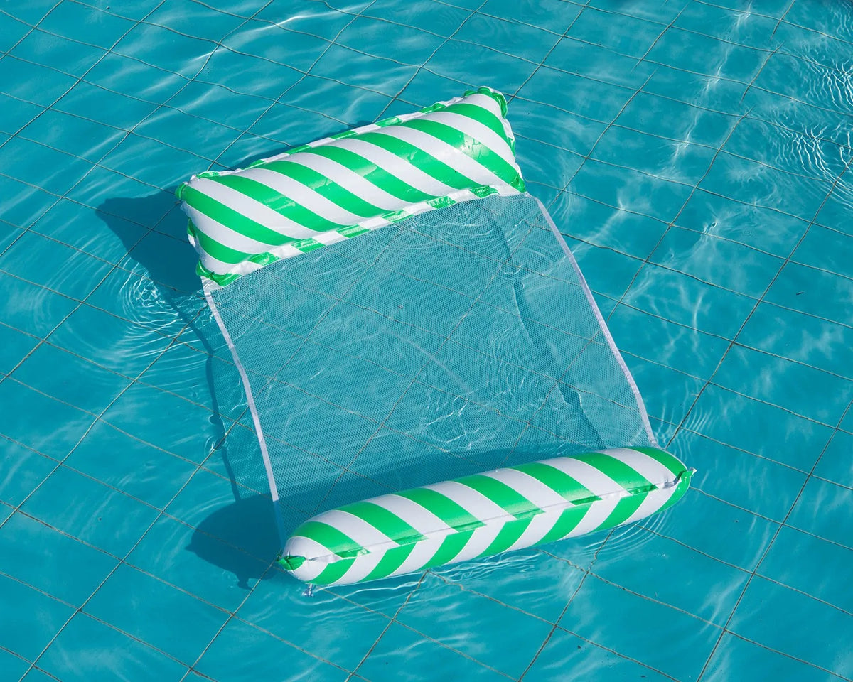 Hamac gonflable pliable – matelas flottant pour piscine et plage