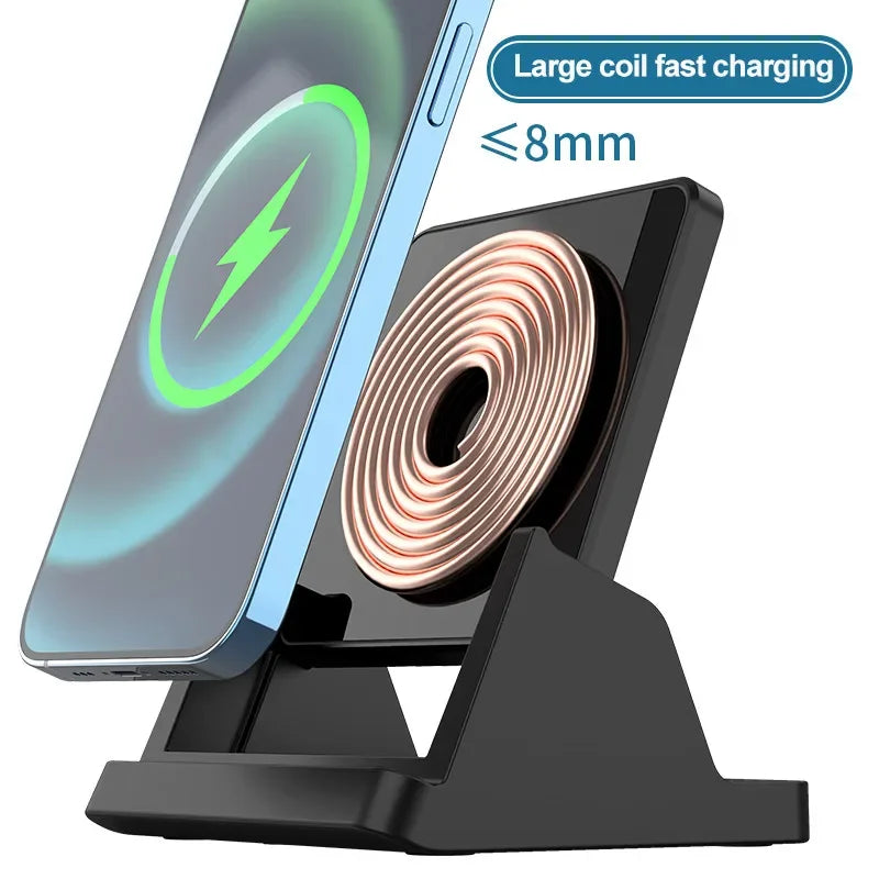 Ricarica Wireless Veloce 15W con Supporto Verticale/Orizzontale per iPhone,…