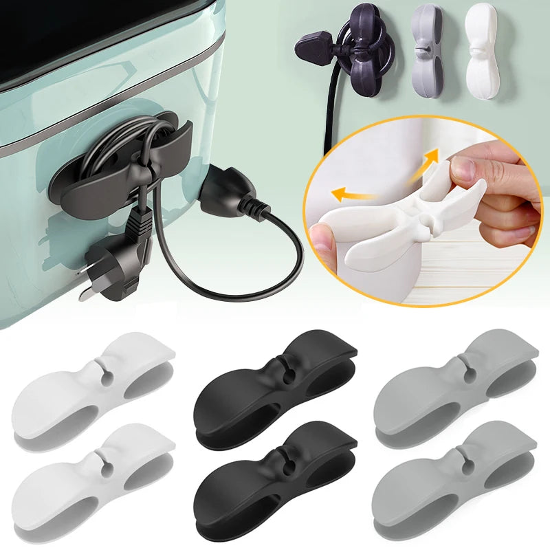 Organizer per Cavi da 3-6 Pezzi – Clip da 3 cm per Elettrodomestici da Cucina