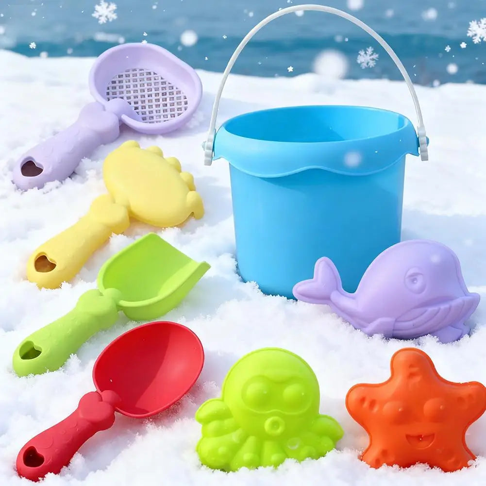 Set Gioco da Spiaggia per Bambini – Secchiello, Paletta, Rastrello e…