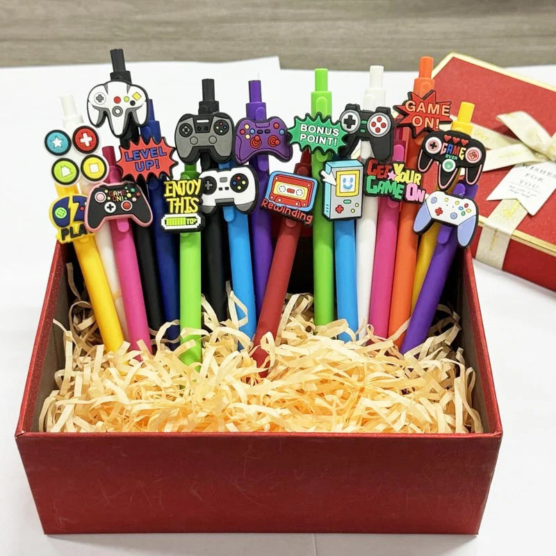 Penne retrattili a tema controller – set da 6/12/18, regalo per rientro a scuola