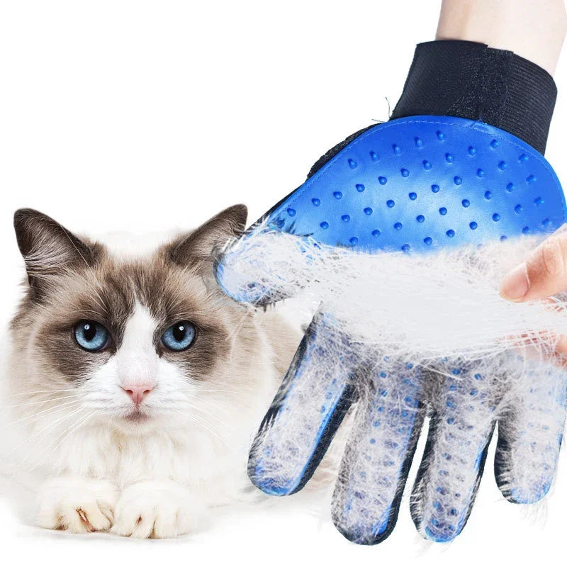 Guanto in silicone per rimozione peli e massaggio per cani e gatti – 6 colori