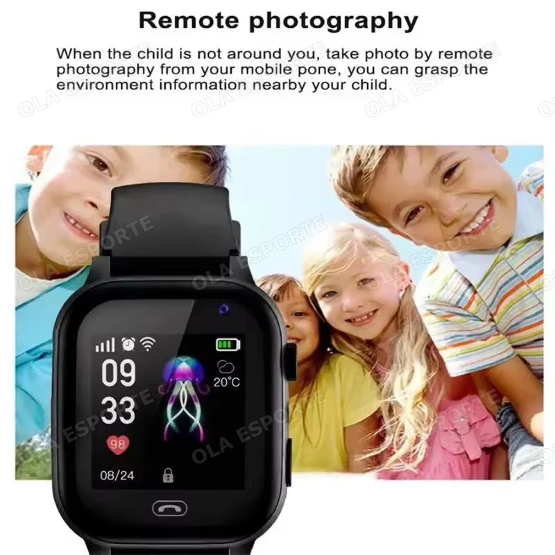 Smartwatch per bambini con chiamata bidirezionale, SOS, GPS e impermeabile