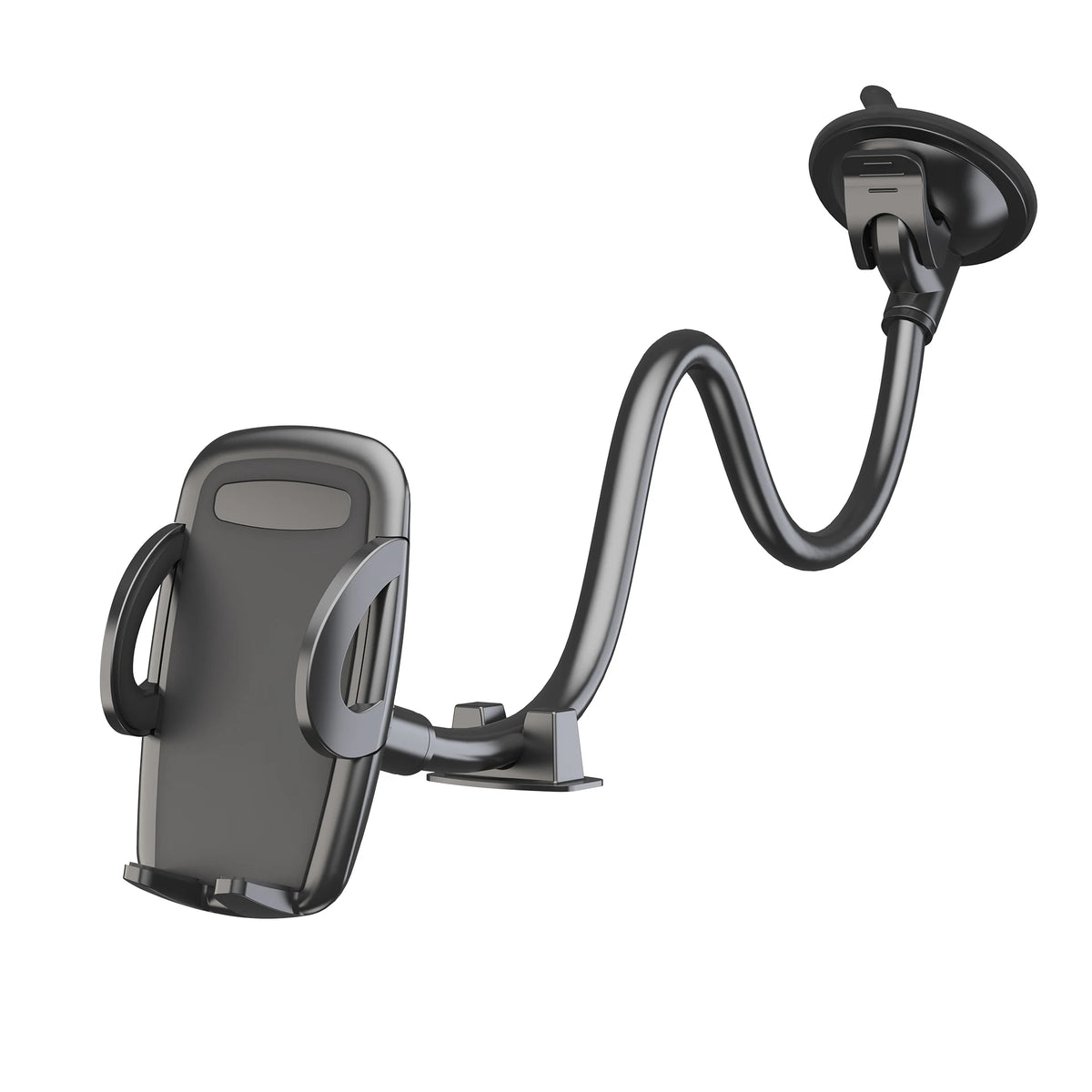 Supporto per cellulare da auto con braccio flessibile da 30 cm anti‑vibrazione
