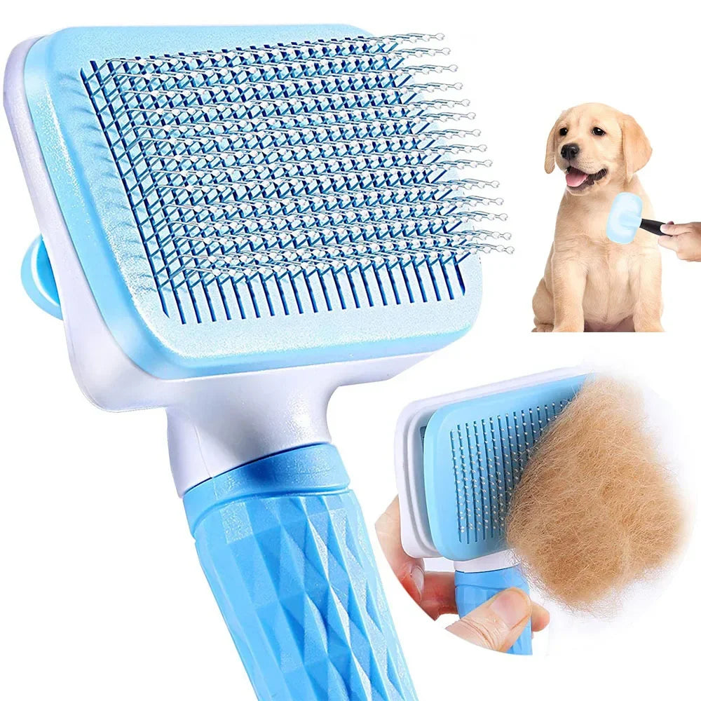 Spazzola per peli di cane e gatto – Rimuove peli, massaggia e pulisce