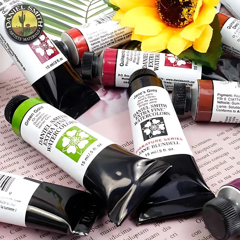 American Daniel Smith Watercolor Paint Natural Mineral Ultra-Fine 15ml Paint Tube Acuarelas Painting Artist Painting Supplies