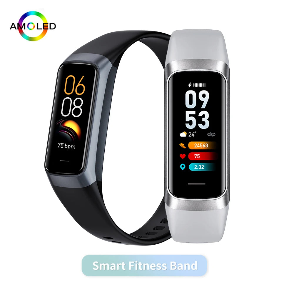 Smartwatch AMOLED 1,1" con monitor temperatura corporea, cardio e 25 sport,…