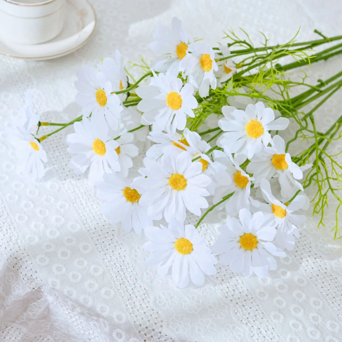 Bouquet di margherite artificiali 50 cm – 1/2/3 pezzi per decorazioni casa e…