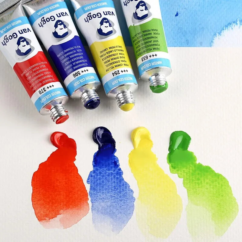 Talens Van Gogh Watercolor Paint,10ml Tube Artist Level Brilliant Transparent Intense Colors highest degree of lightfastness +++