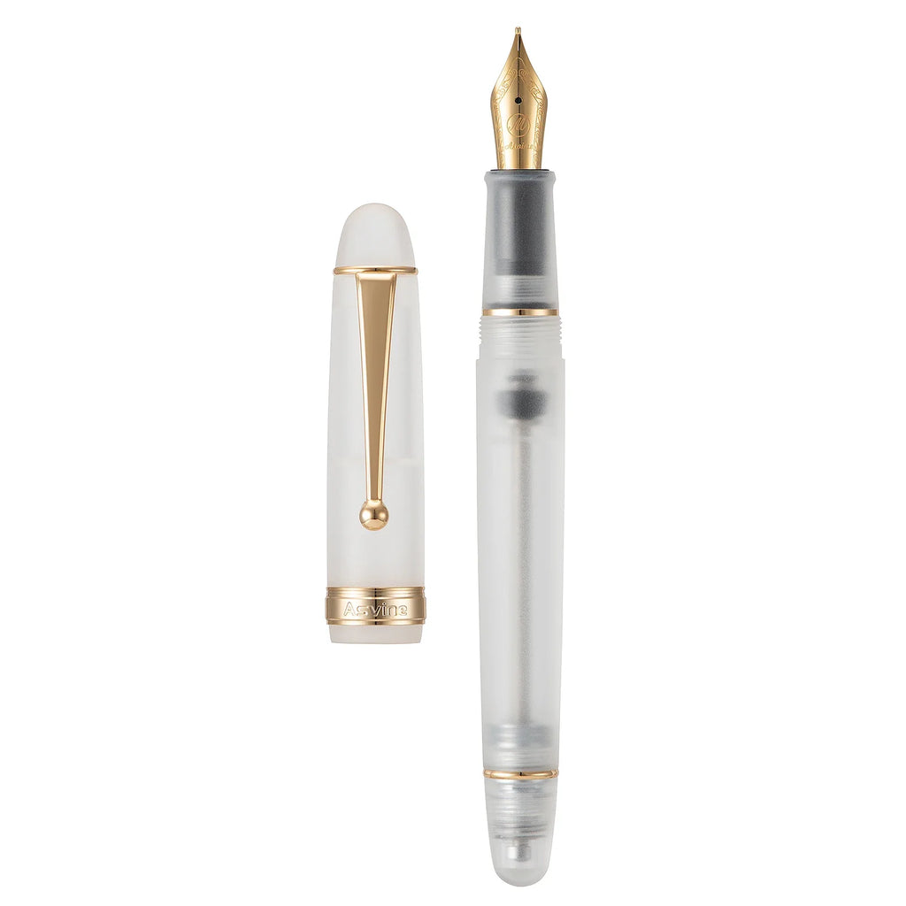 Penna stilografica a vuoto V126, punte EF/F/M/Stub, corpo in acrilico grigio