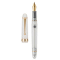 Penna stilografica a vuoto V126, punte EF/F/M/Stub, corpo in acrilico grigio