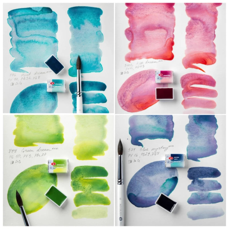 Russian White Nights Limited Edition Granulation Solid Watercolor of Professional Artist Grade Paints Vibrant Lightfast Colors