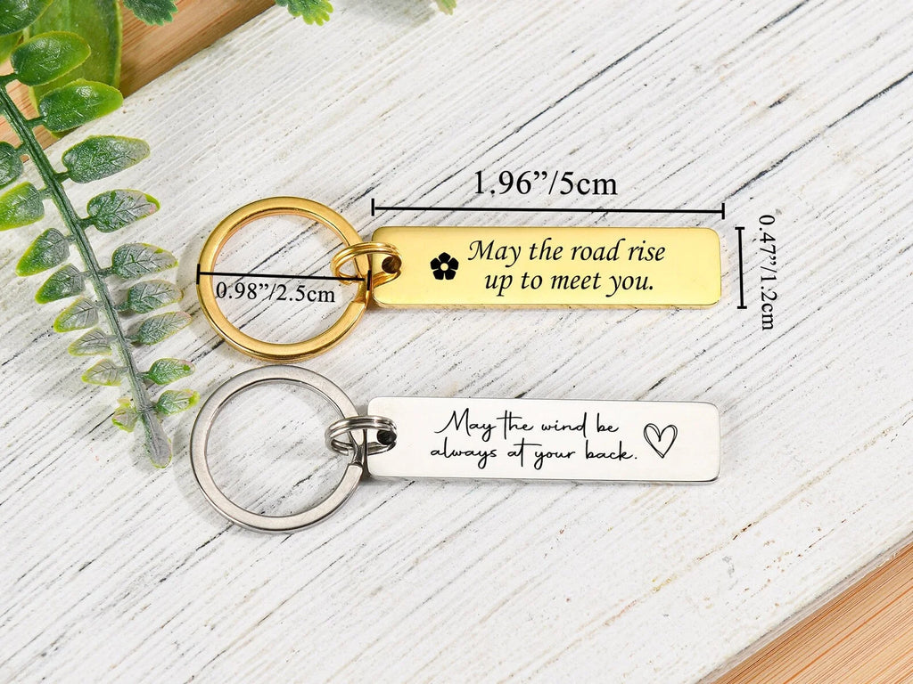 Personalised Keychain Engraved Keychain Custom Keyring Customised Keychain Personalised Gift Name Keychain Safe Driving