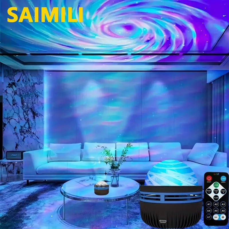 Proiettore LED Galaxy – Lampada RGB con Telecomando USB per Camera e Casa