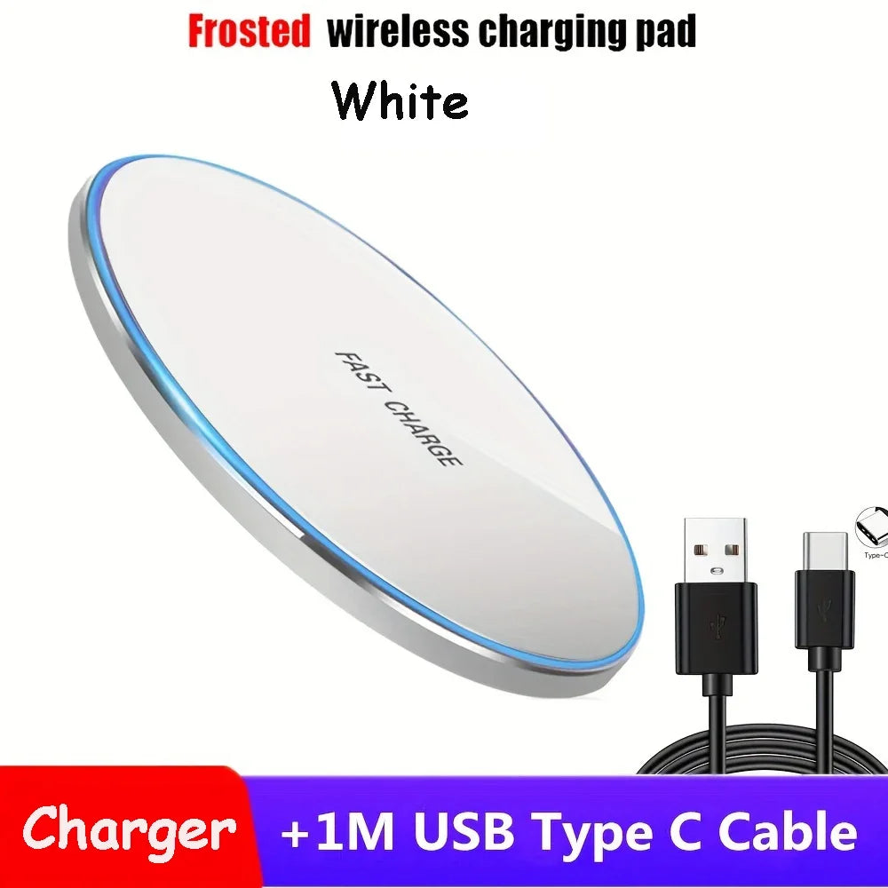 Wireless Charger for Apple iPhone 16 15 14 13 12 Pro Max Samsung Galaxy S22 S21 S20 S10 S9 Huawei Xiaomi Google Pixel