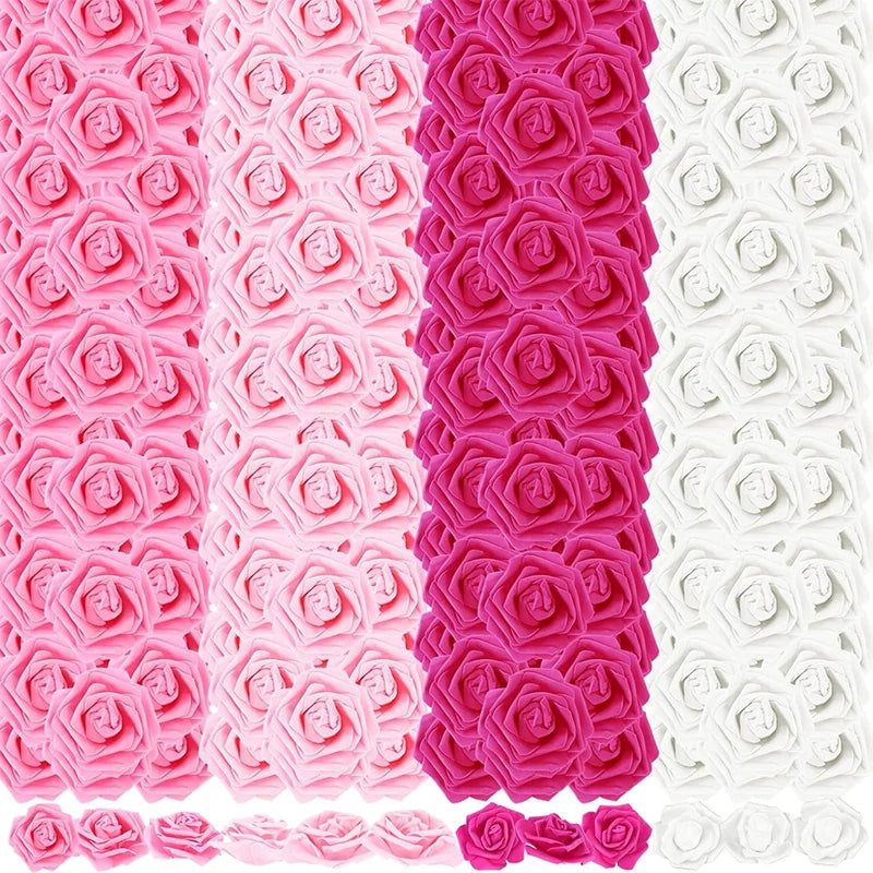10/20/50Pcs 7cm Artificial Bionic Flowers PE Foam Simulation Roses Fake Flower Decorations for Home Wedding Party Presents
