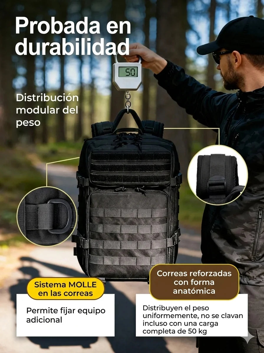 Sac à dos de voyage multifonctionnel 50L/32L pour la randonnée et le camping