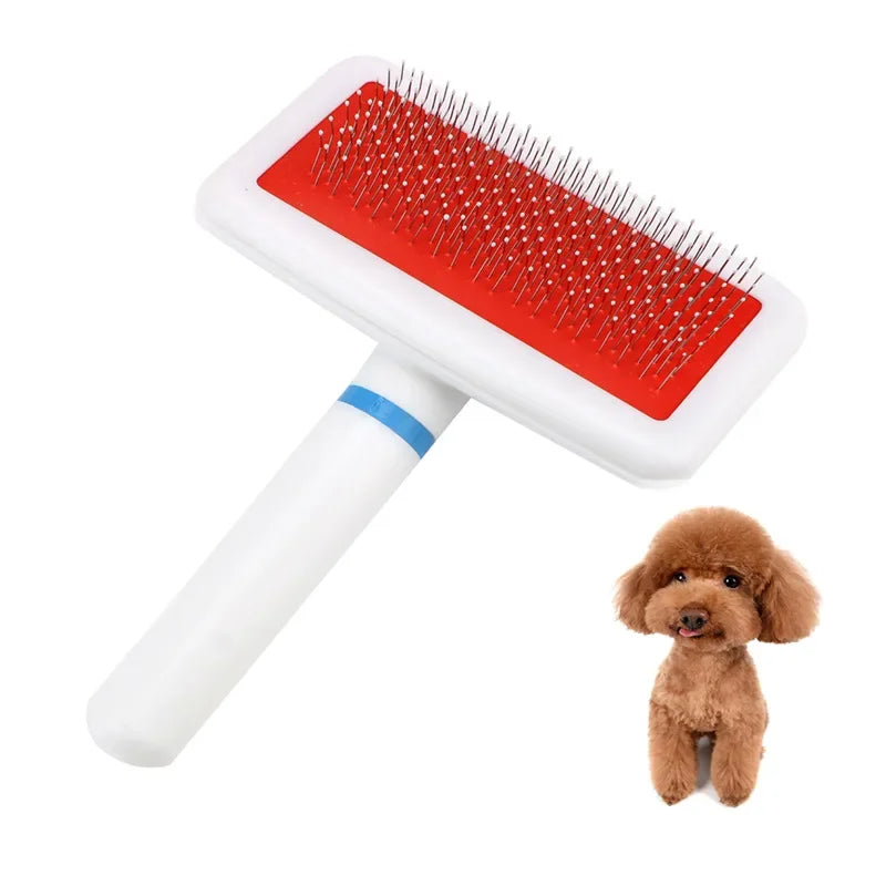 Spazzola per peli di cani e gatti – Pettine grooming con manico ergonomico
