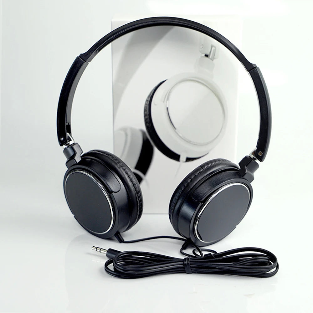 Cuffie cablate 3.5 mm pieghevoli con cancellazione rumore – audio stereo per…