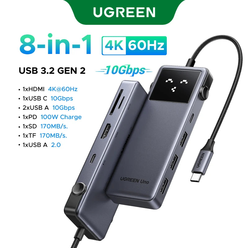 Hub USB‑C 6‑in‑1 4K 60 Hz con Power Delivery 100 W e porte 10 Gbps