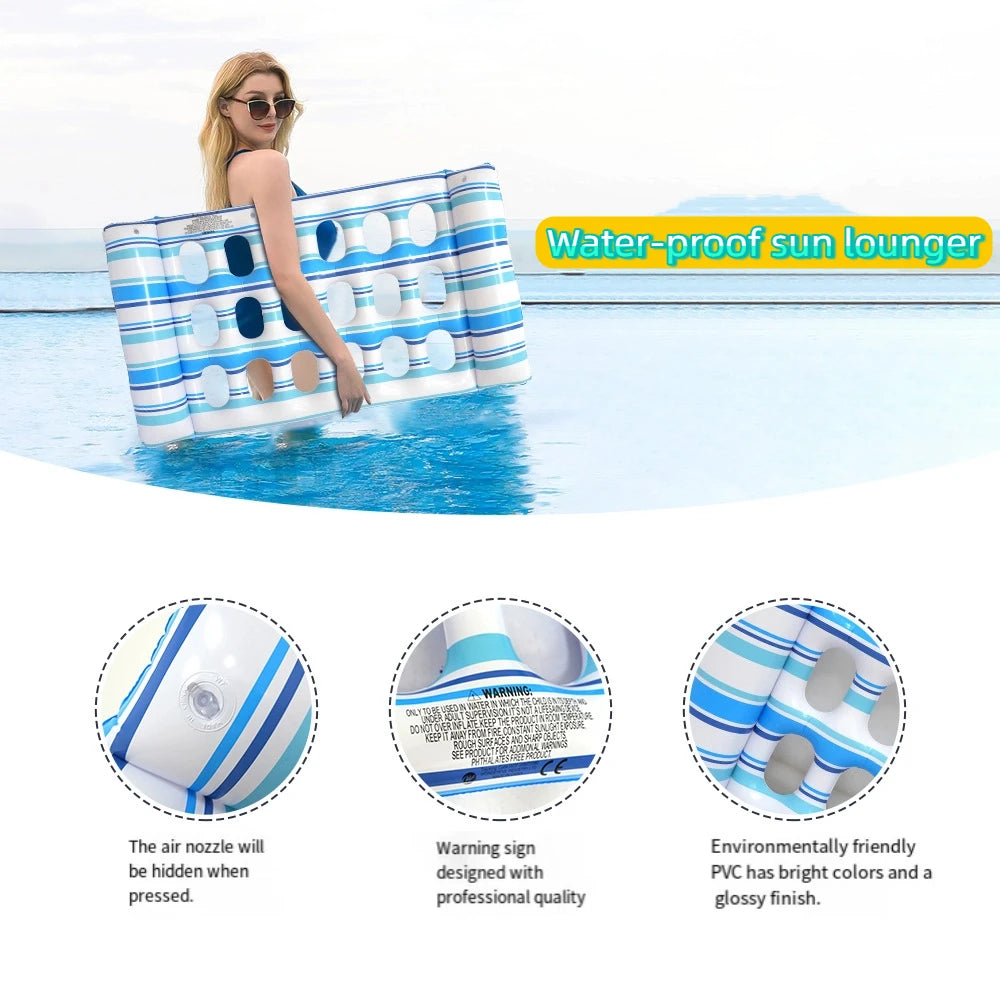 Materasso gonfiabile in PVC per piscina e spiaggia – lettino galleggiante…