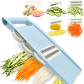 Mandolina 5 in 1 per verdure – affetta, julienne, grattugia e waffle