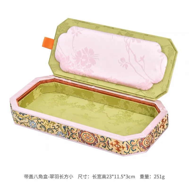 Boîte à bijoux en bois massif, coffret de rangement de luxe pour bagues et boucles d'oreilles, présentoir rétro pour colliers et bracelets, vitrine de joaillier.