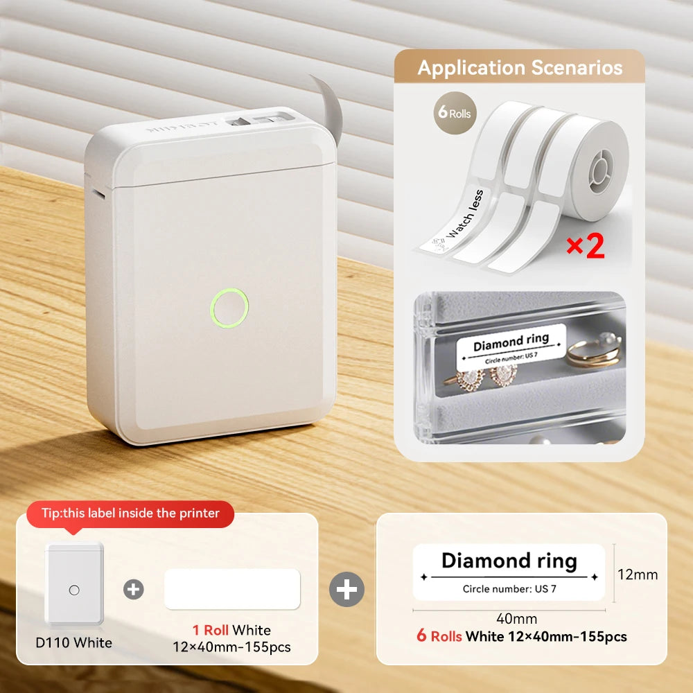 Stampante termica portatile Mini wireless per etichette adesive