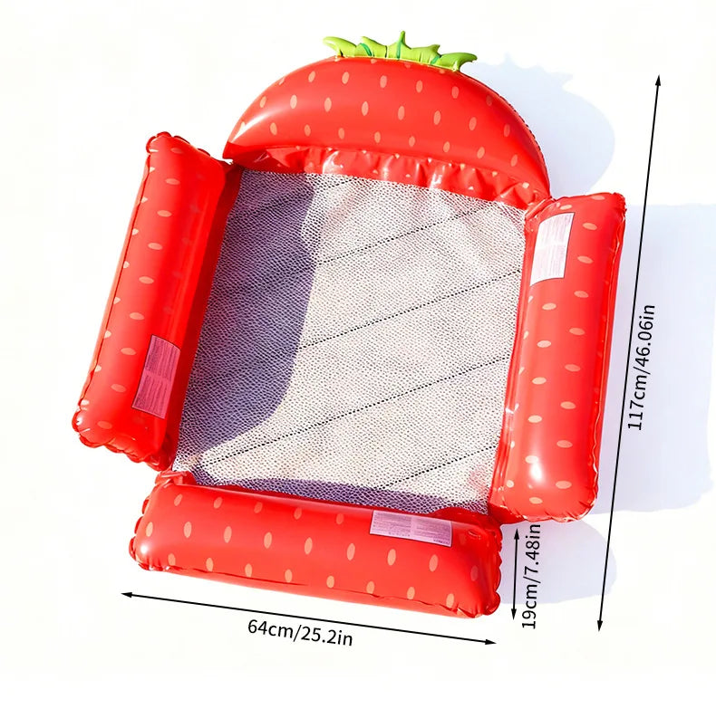 Hamac gonflable pliable en PVC pour piscine et mer – Matelas flottant d'été