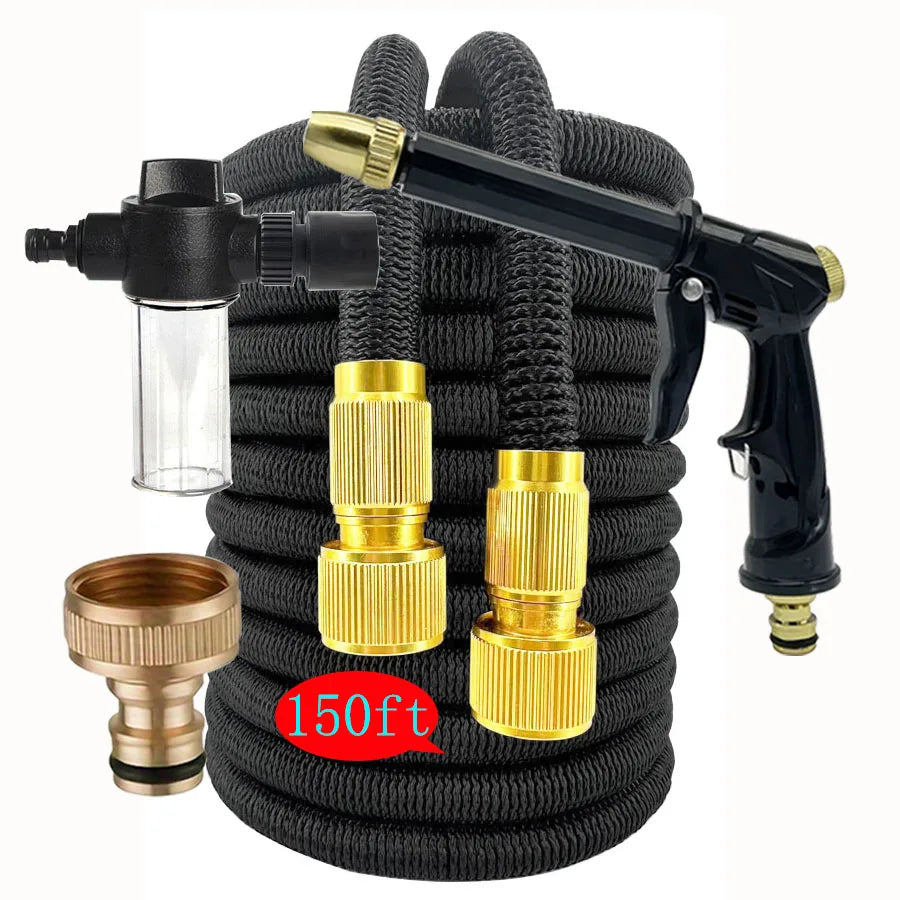 Tubo da Giardino Espandibile 25/150 ft con Connettore Metallico e Avvolgitore…