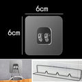 Ganci adesivi trasparenti per casa, set 10‑30‑50, impermeabili, capacità 2 kg