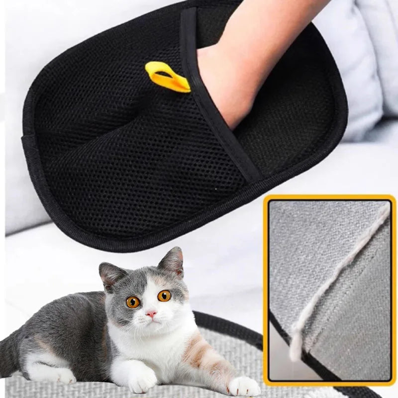 Guanti per toelettatura pet – rimuovi peli di cane e gatto da divani, tappeti e…