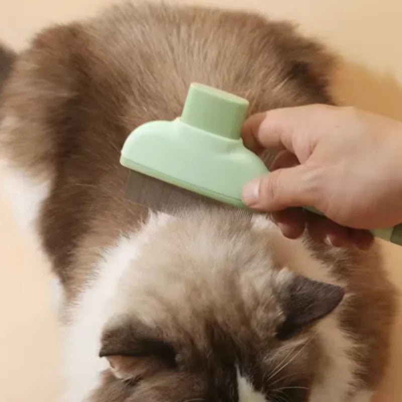 Spazzola auto-pulente per cani e gatti – rimuove peli e massaggia