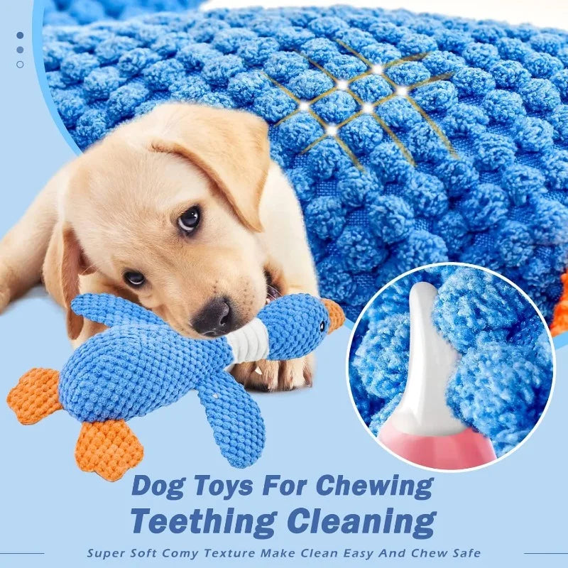Gioco di peluche interattivo per cani e gatti – masticabile, suono e crinkly