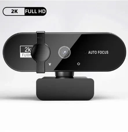 Webcam 4K Full HD con Autofocus e Microfono Integrato, USB, Compatta