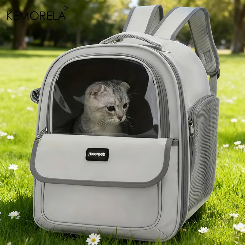 Zaino porta animali pieghevole, rete traspirante, capienza per viaggi e trekking