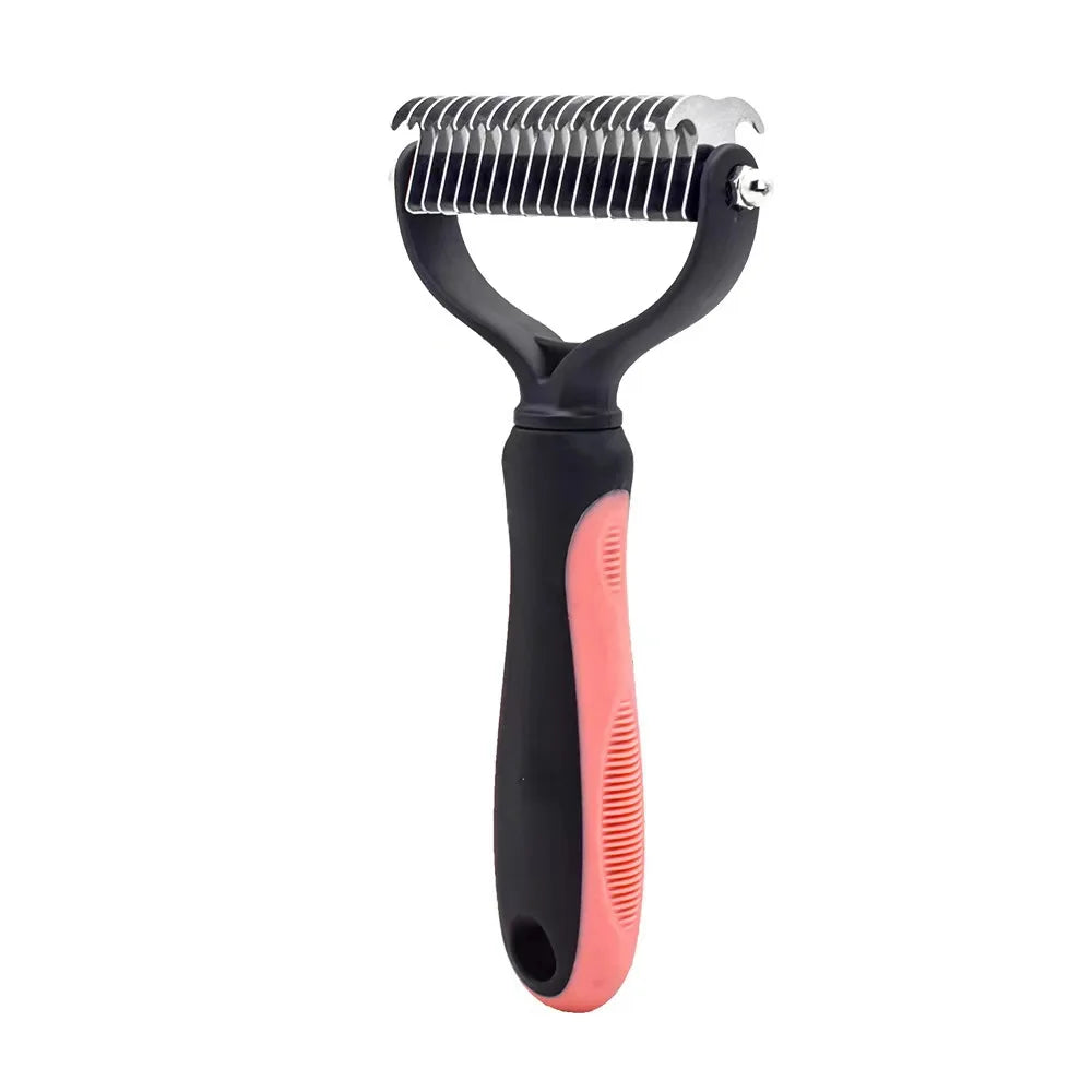Spazzola Professionale Antipelliccia per Cani — Sfoltisce Sottopelo e Nodi
