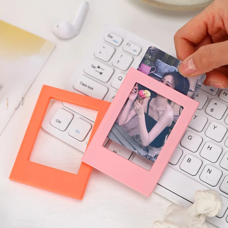 10Pcs Set Instax Mini Magnetic Photo Frame | Fridge Magnet Card Holder Creative Ins Style Kawaii Fix 3 Inch Instant Film Picture