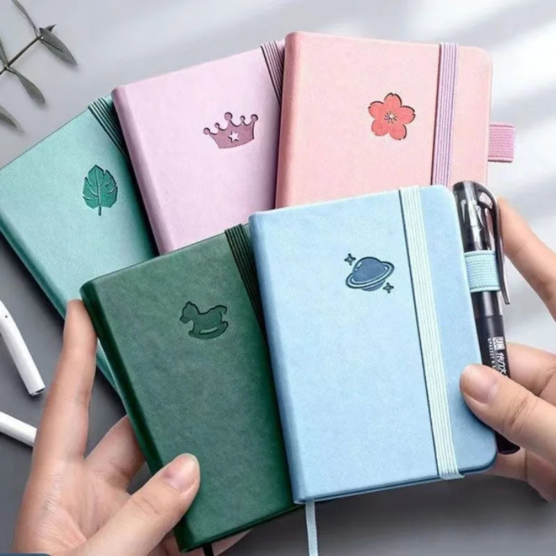 Portable A7 Pocket Notebook Travel Notebook Carry a Small Notebook Travel Diary School Supplies Journal Notebooks and Journals