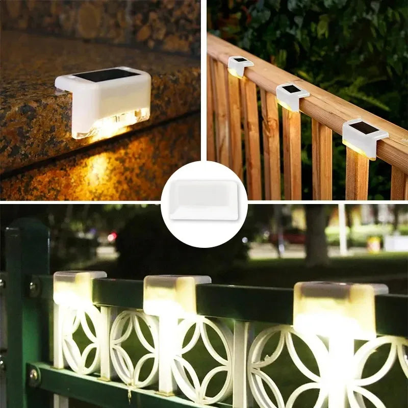Lampada Solare a LED per Scale e Giardino – Pack da 4-32 Unità Impermeabili
